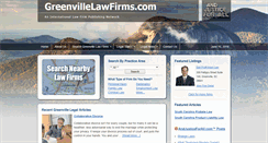 Desktop Screenshot of greenvillelawfirms.com