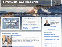 Tablet Screenshot of greenvillelawfirms.com